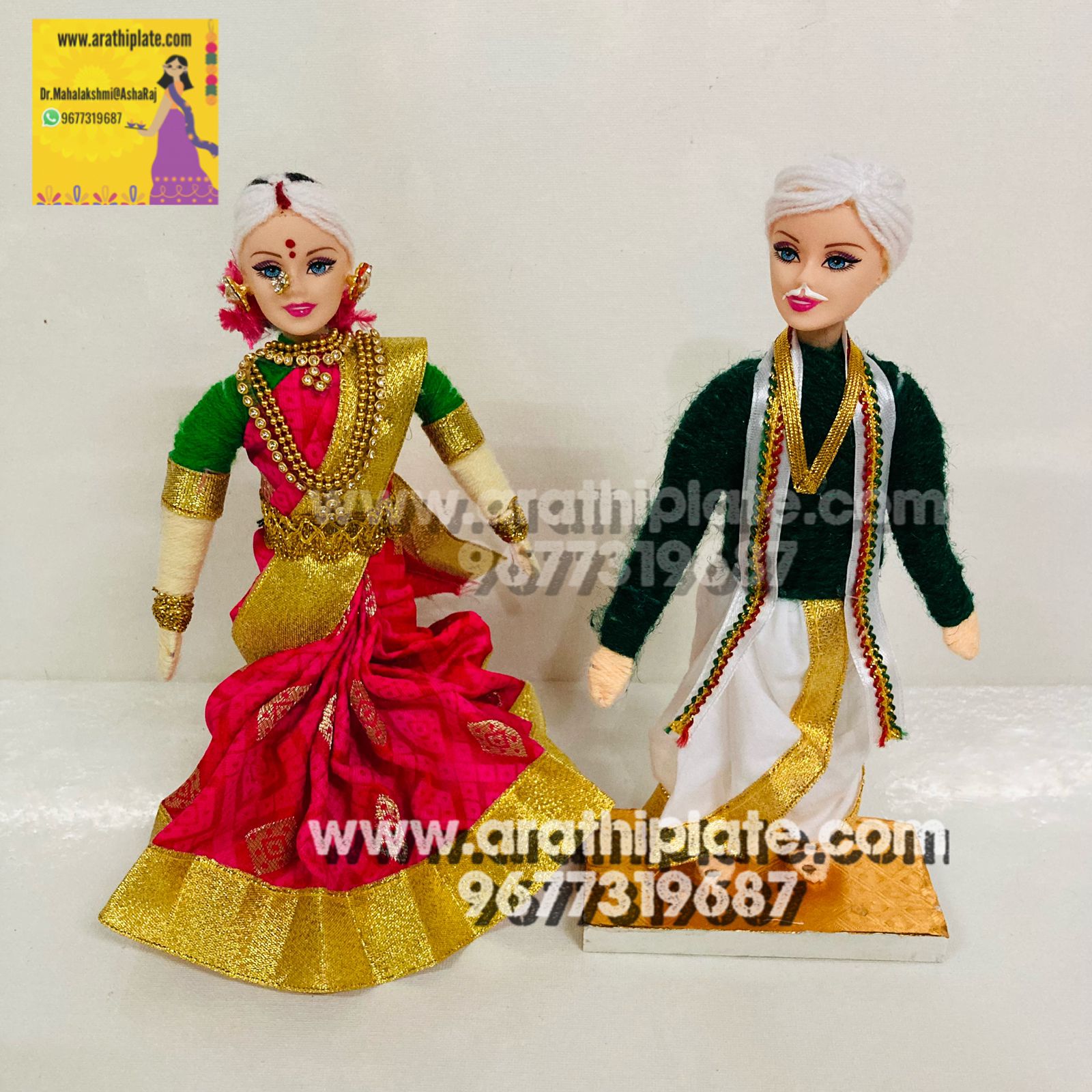 Barbie thread doll- old couple โ KnowHowArtCraft