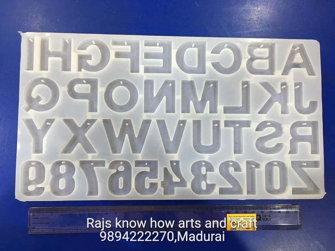 Alphabet Resin Molds Backward #029 - Melbourne Art Direct