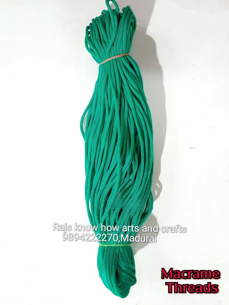 Aqua Green 6mm macrame thread – KnowHowArtCraft