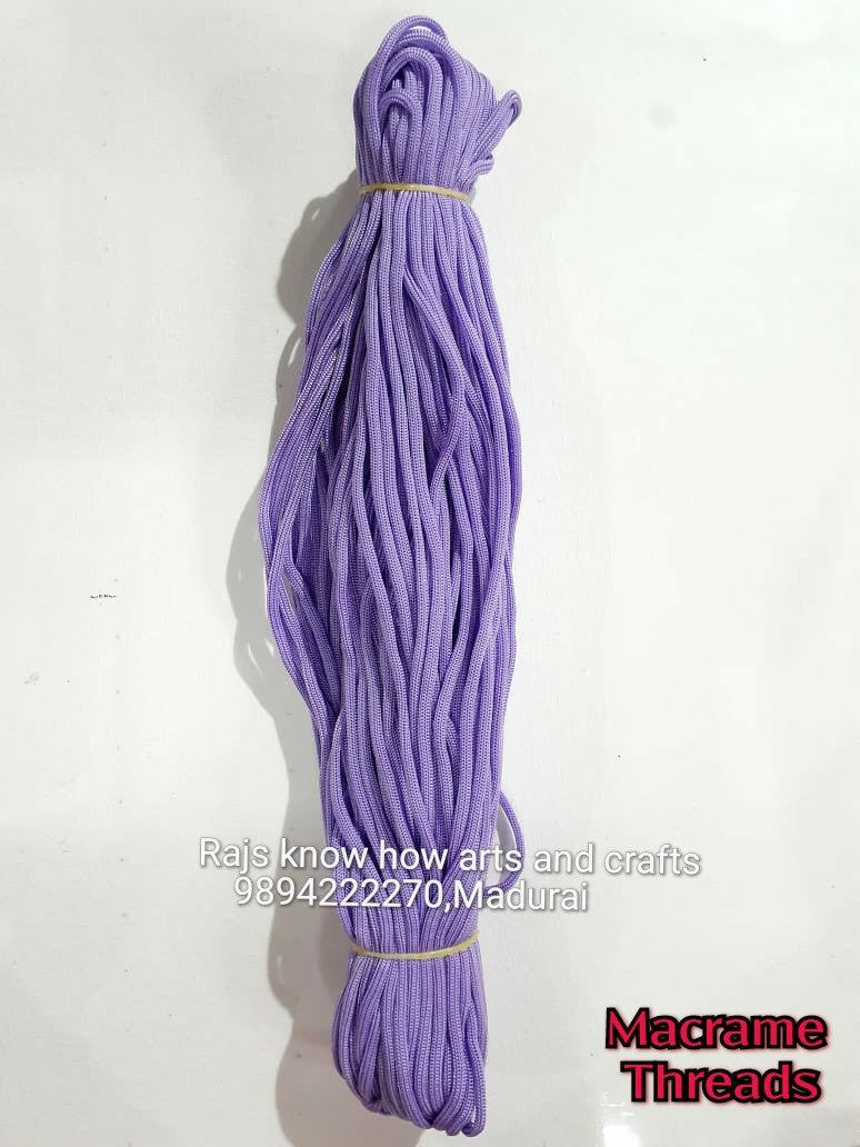 Lavender 6mm macrame thread