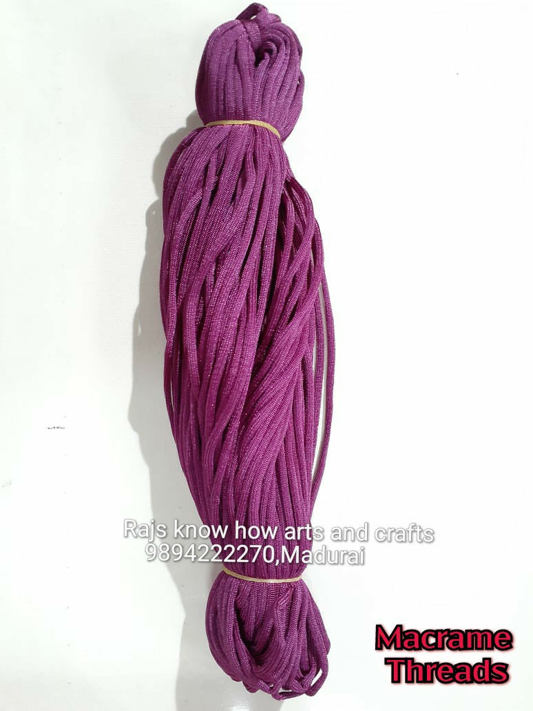 Purple 6mm macrame thread