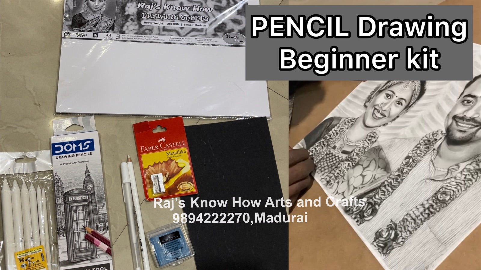 Shading Drawing Kit Pencil Shading Beginner kit – KnowHowArtCraft