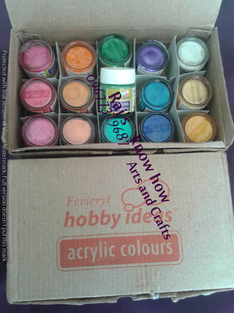Fevicryl metallic Acrylic colour set 15 in 1 set
