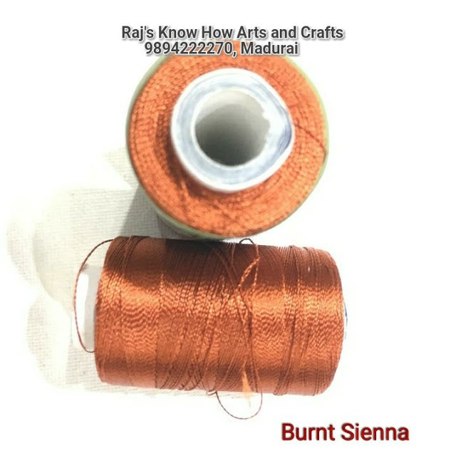 Burnt Thread Silk Thread Burnt Sienna-1 Roll – KnowHowArtCraft
