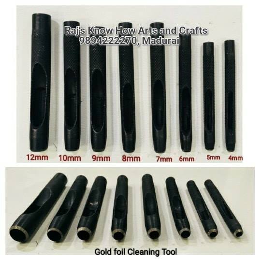 Know How Round Stone Gold Foil Cleaning Tool set-1 piece- Rtool